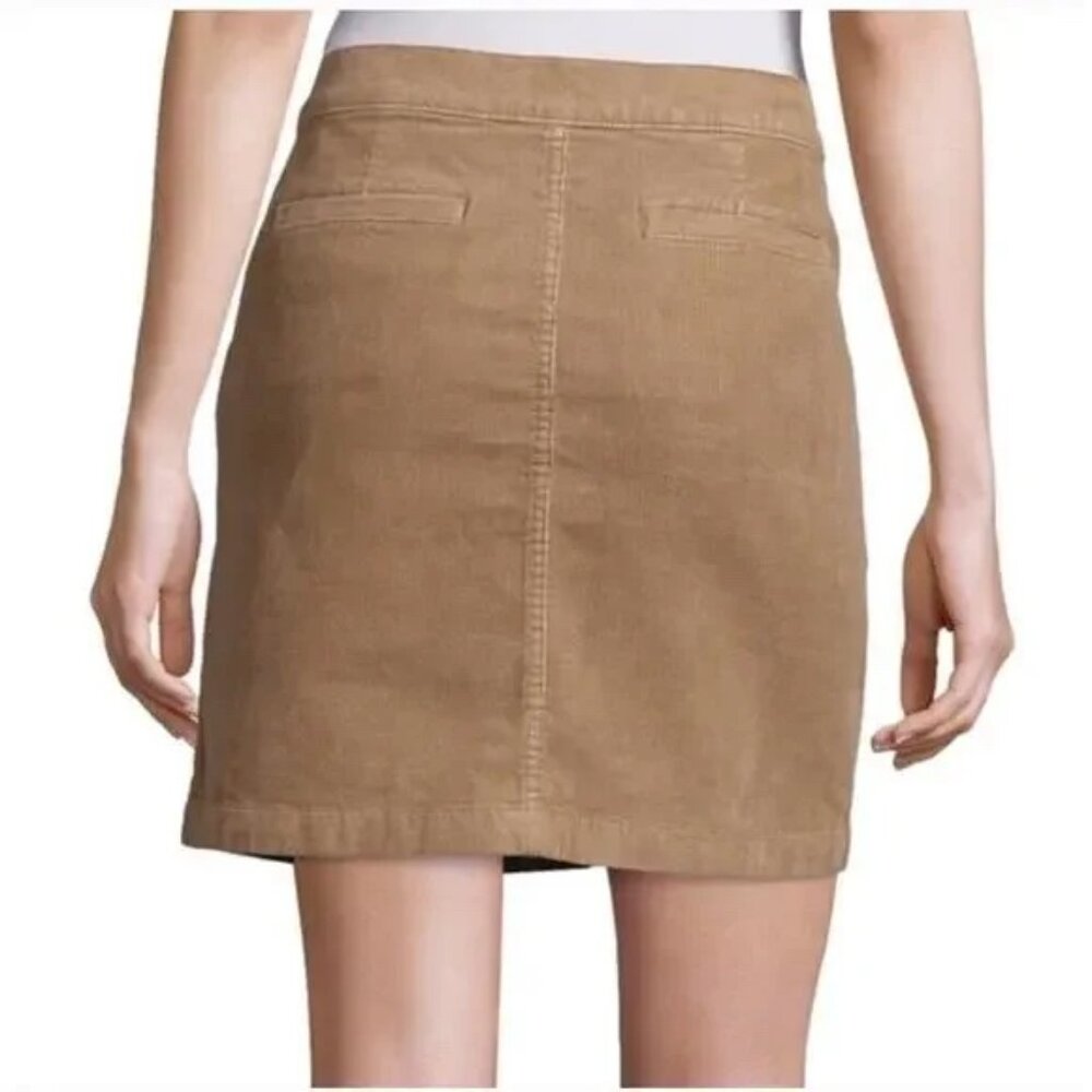 Tory Burch Lucitano Corduroy Button-Down Mini Skirt Size 8 - Picture 2 of 8